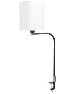 House of Troy AR402-BLK-SN Aria Drum Clamp-on Desk Lamp